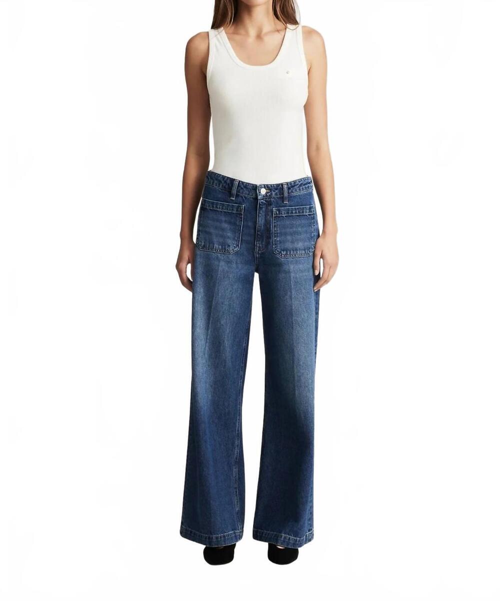 NEW MAVI christine wide leg jeans in dark brushed